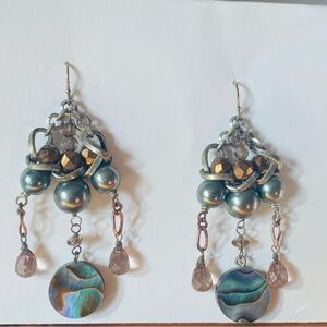 Elegant Multi-Color Dangle Earrings